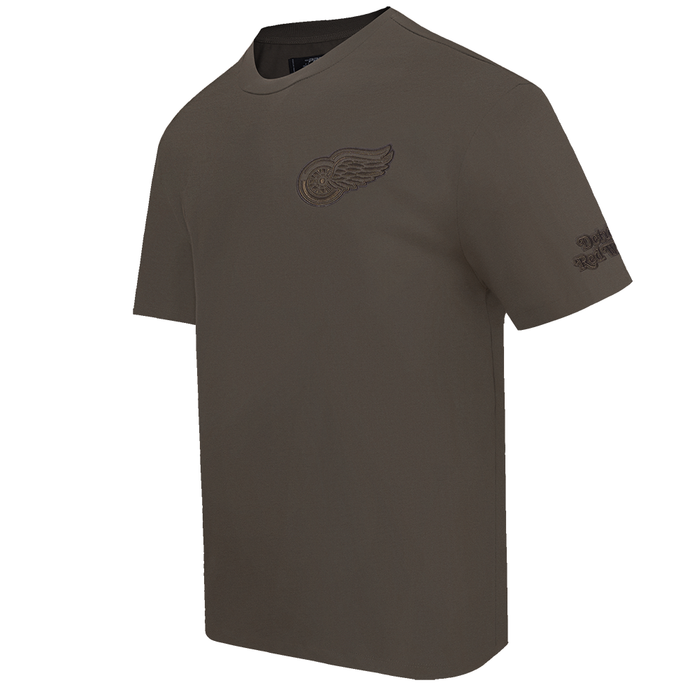 NHL DETROIT RED WINGS NEUTRAL MEN'S DROP SHOULDER TEE (DARK TAUPE)