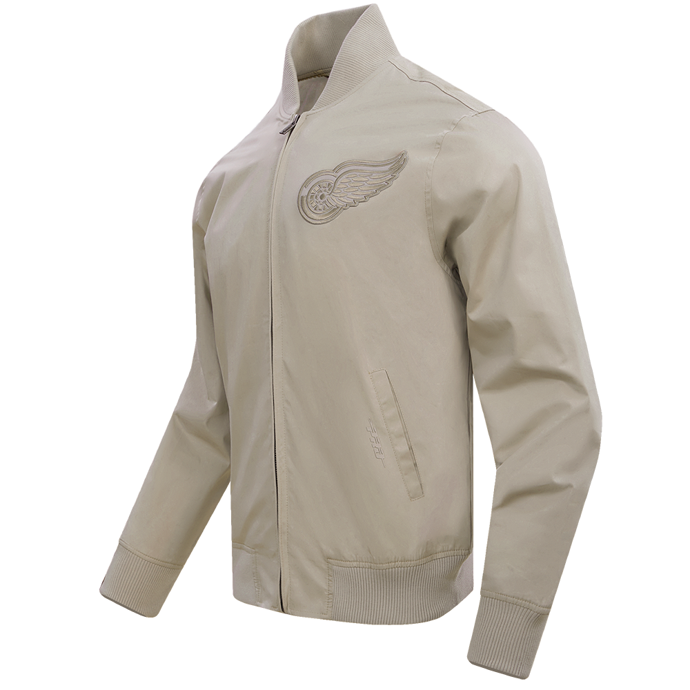 NHL DETROIT RED WINGS NEUTRAL TWILL JACKET (TAUPE)
