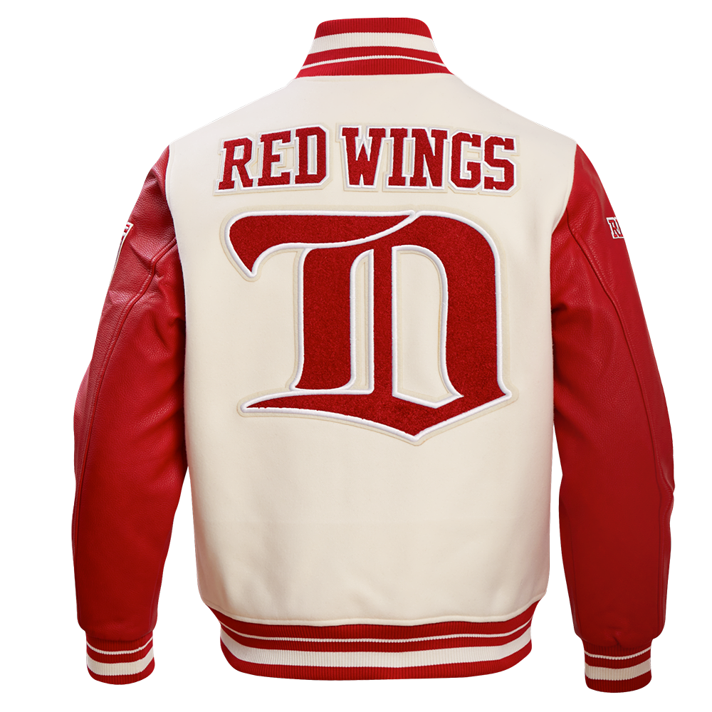 Men's Pro Standard Red Detroit Wings Classic Chenille Full-Zip Hoodie Jacket Size: 3XL