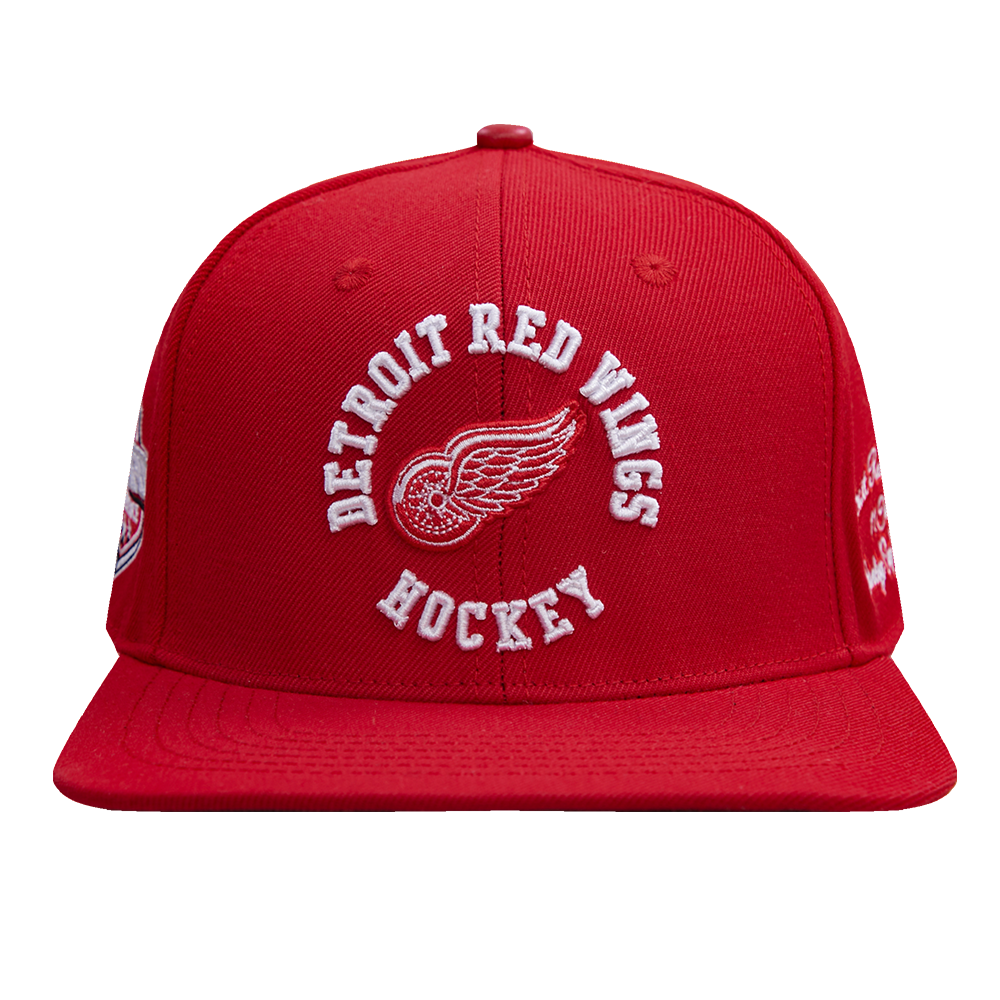 DETROIT RED WINGS HYBRID WOOL SNAPBACK HAT (RED)