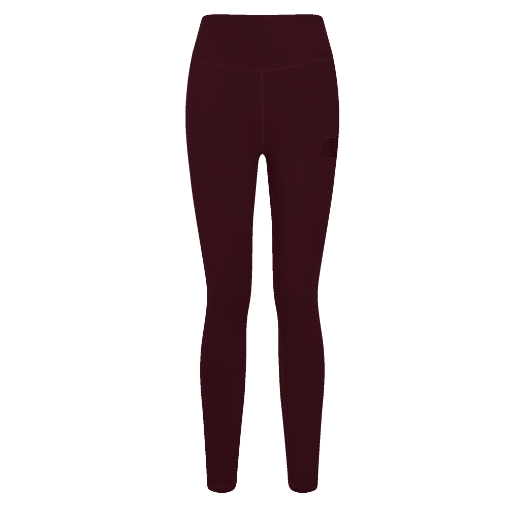 NHL DETROIT RED WINGS NEUTRAL HIGH WAIST JERSEY LEGGING (WINE)