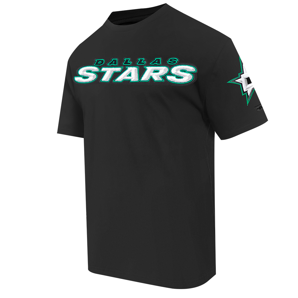 NHL DALLAS STARS CLASSIC CHENILLE SINGLE JERSEY TEE (BLACK)