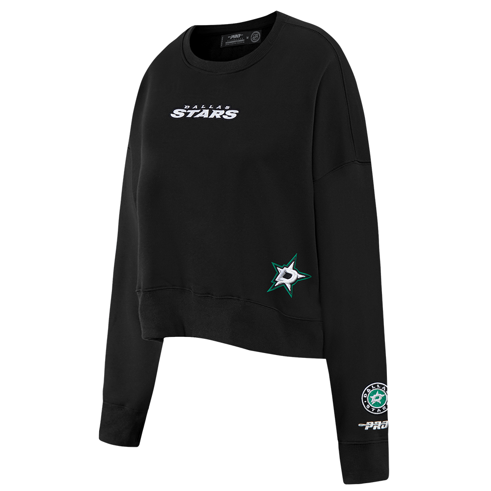 NHL DALLAS STARS WINGSPAN WOMEN'S FLC CREWNECK (BLACK)