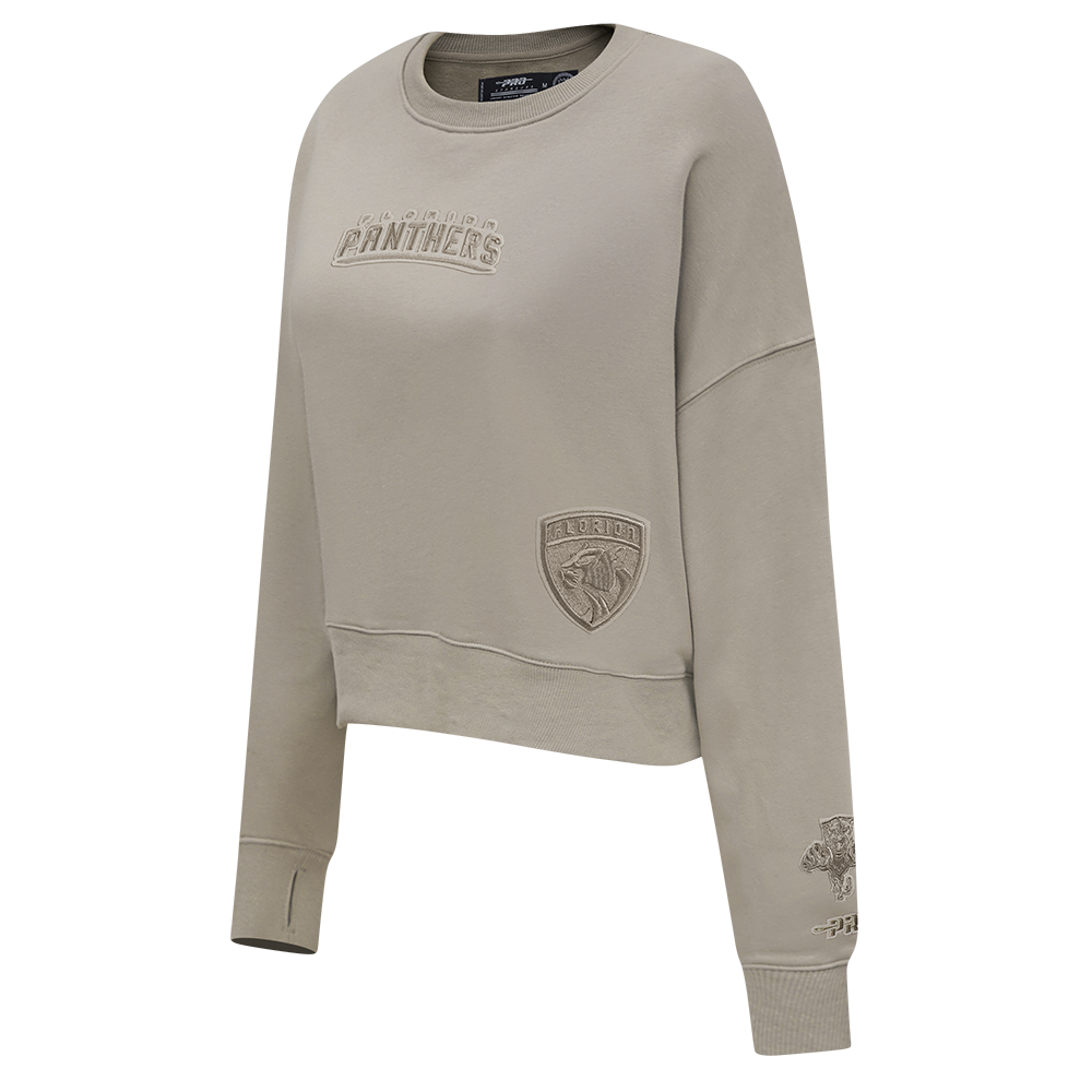 NHL FLORIDA PANTHERS WINGSPAN WOMEN'S FLC CREWNECK (TAUPE)