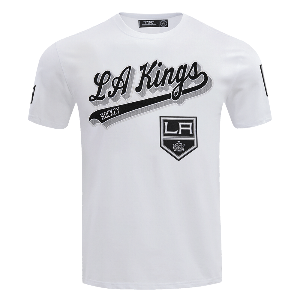 NHL LOS ANGELES KINGS SCRIPT TAIL MEN S SJ TEE WHITE Pro Standard