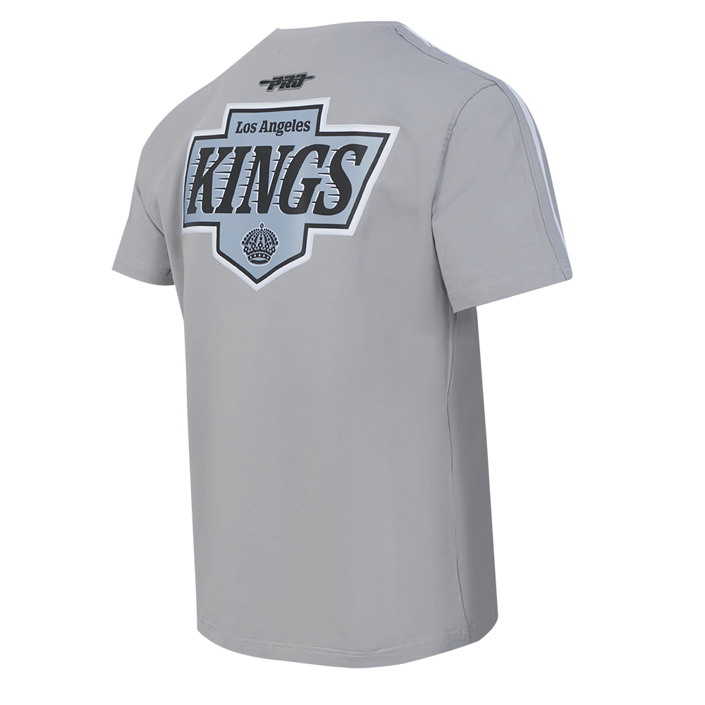 NHL LOS ANGELES KINGS MESH MEN'S SJ STRIPED TEE (GRAY)
