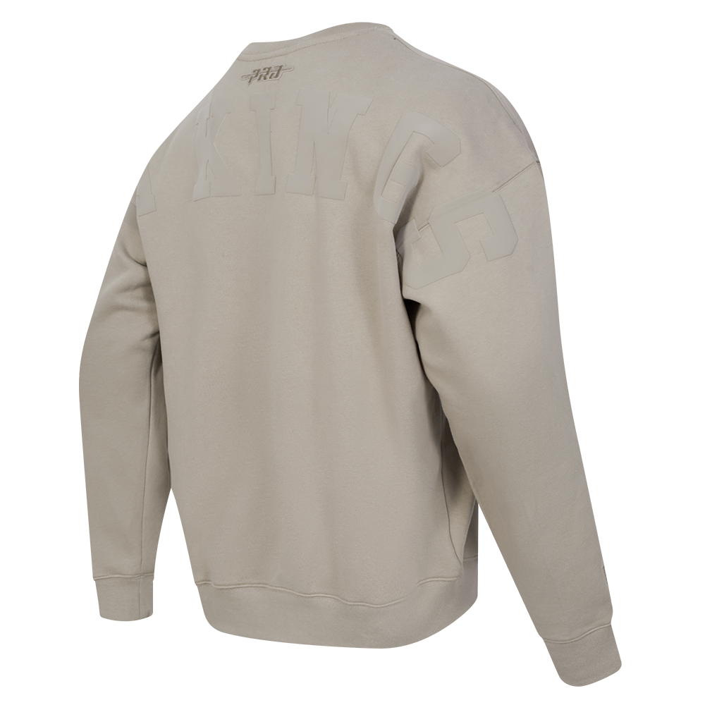 NHL LOS ANGELES KINGS WINGSPAN MEN'S DROP SHOULDER FLEECE CREWNECK (TAUPE)