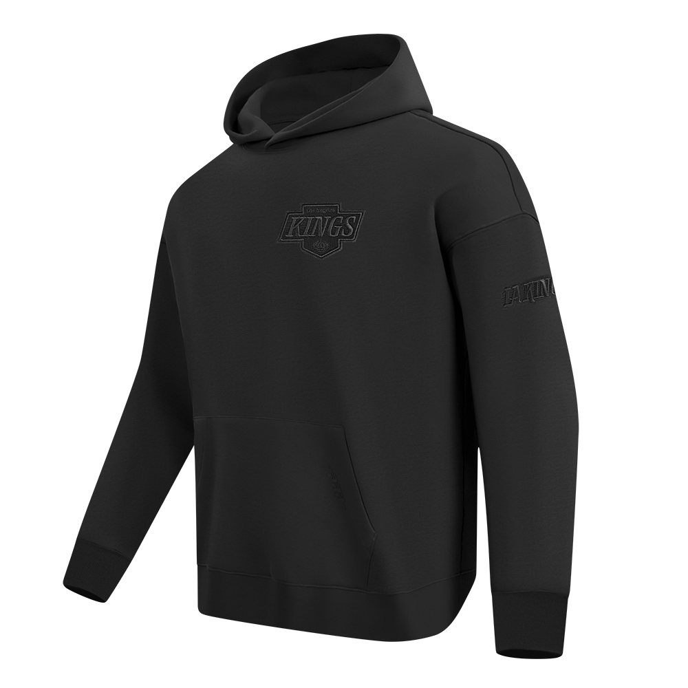 NHL LOS ANGELES KINGS NEUTRAL MEN'S  NEUTRAL DROP SHOULDER FLC PO HO (BLACK)