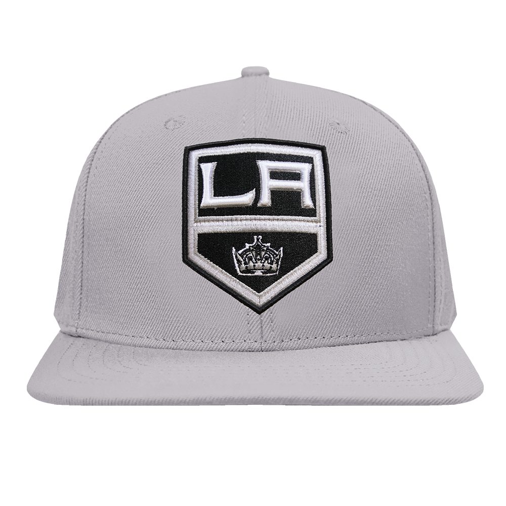 NHL LOS ANGELES KINGS CLASSIC LOGO WOOL UNISEX SNAPBACK HAT GRAY