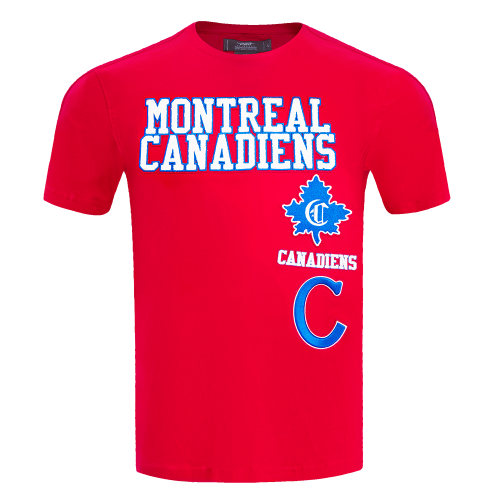 NHL MONTREAL CANADIENS RETRO CLASSIC MEN'S STRIPED TEE (RED)