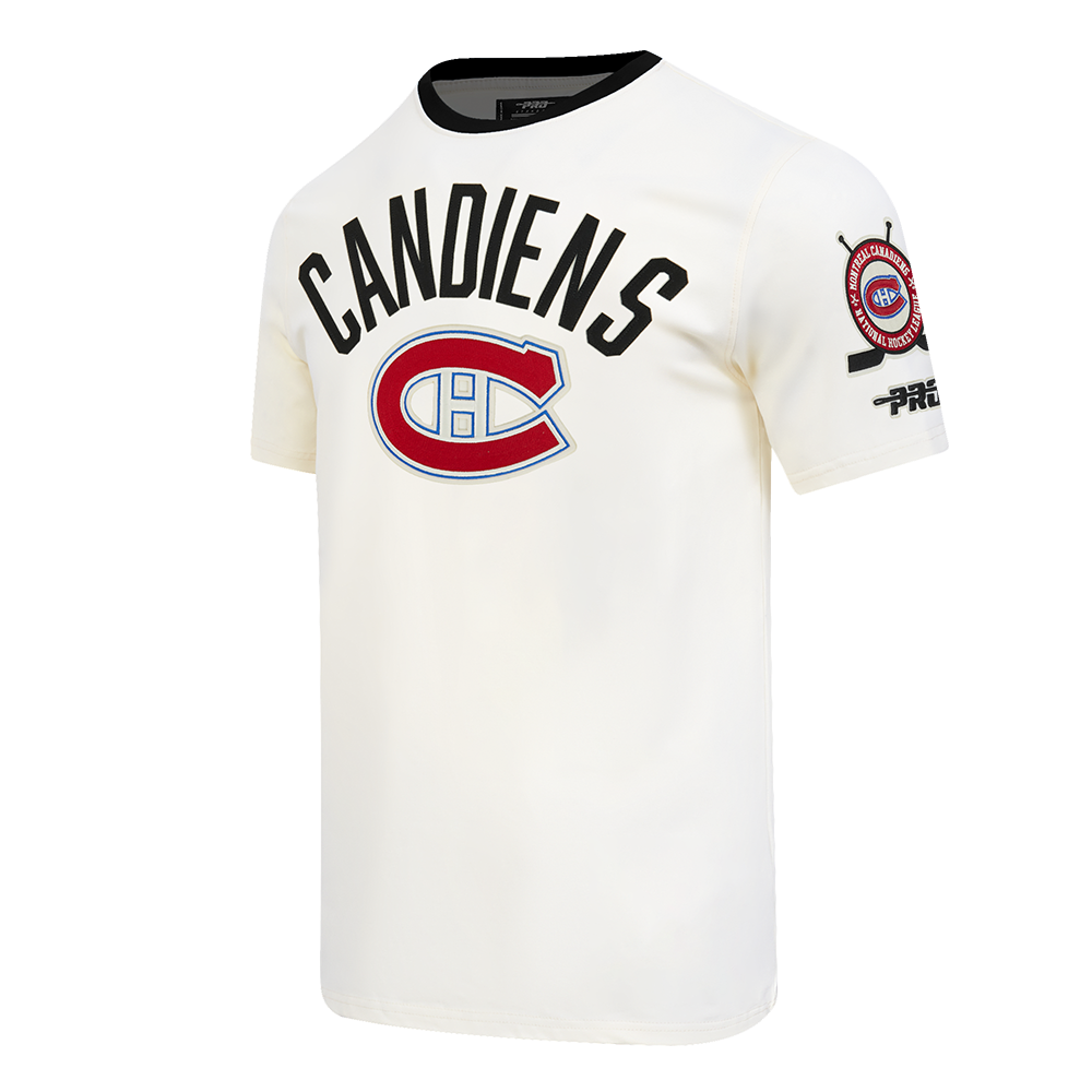 NHL MONTREAL CANADIENS MODERN ORIGINALS MEN'S RINGER TEE (EGGSHELL/ BLACK)