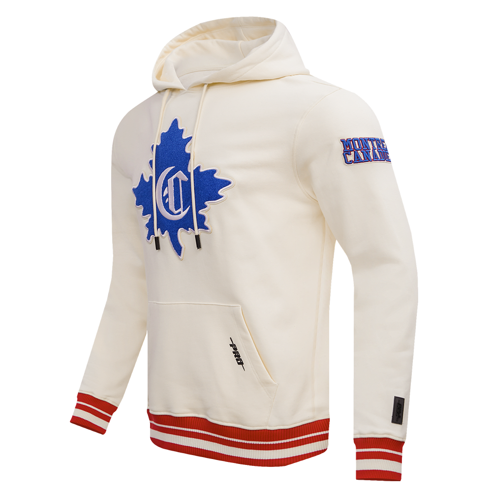 NHL MONTREAL CANADIENS RETRO CLASSIC MEN'S PULLOVER HOODIE (EGGSHELL/ RED)