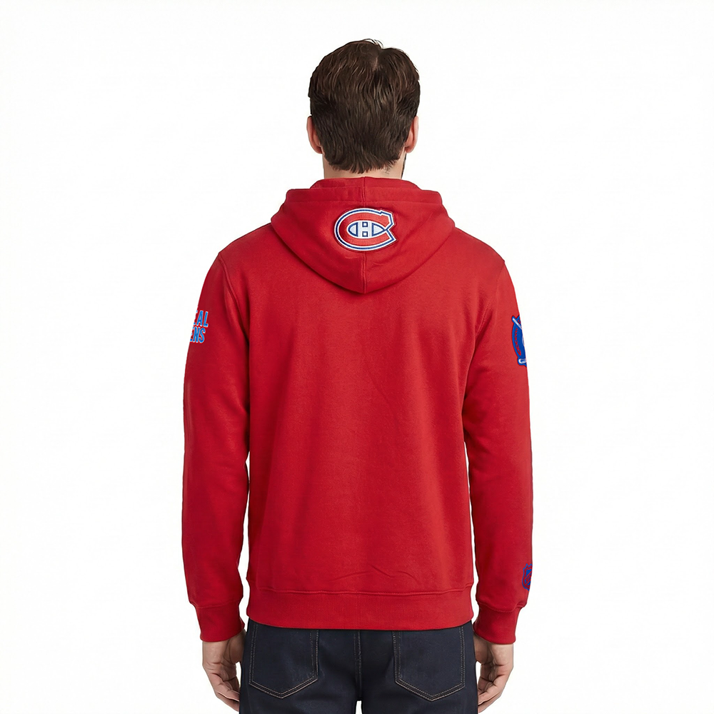 NHL MONTRÉAL CANADIENS CITY ARCH MEN'S FLC PO HOODIE (RED)