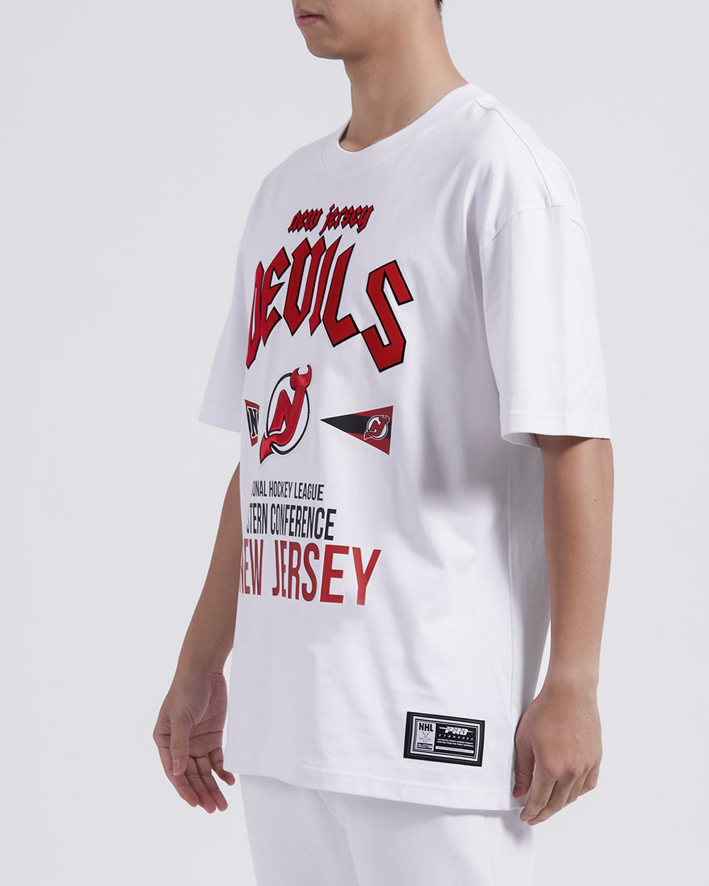 NHL NEW JERSEY DEVILS CITY TOUR CJ DROP SHOULDER TEE (WHITE)