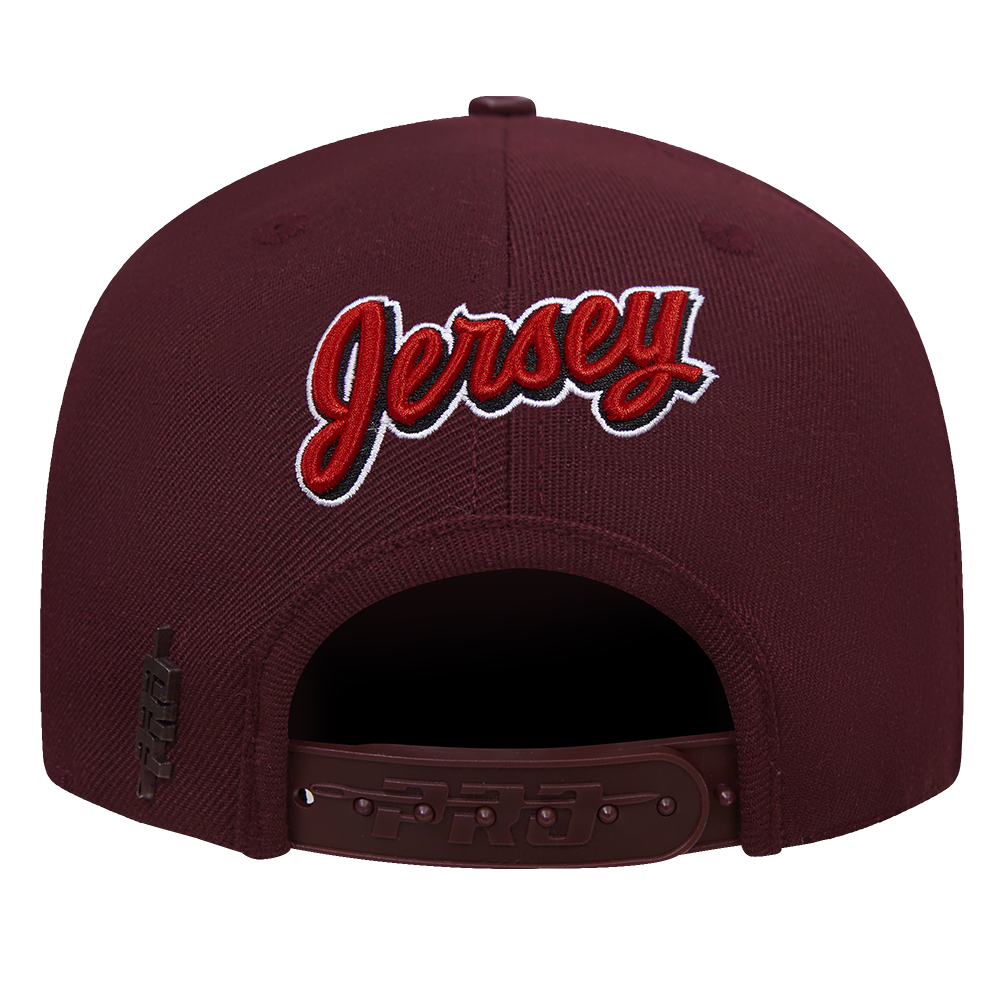 NEW JERSEY DEVILS HYBRID WOVEN WOOL SNAPBACK HAT (RED) – Pro Standard