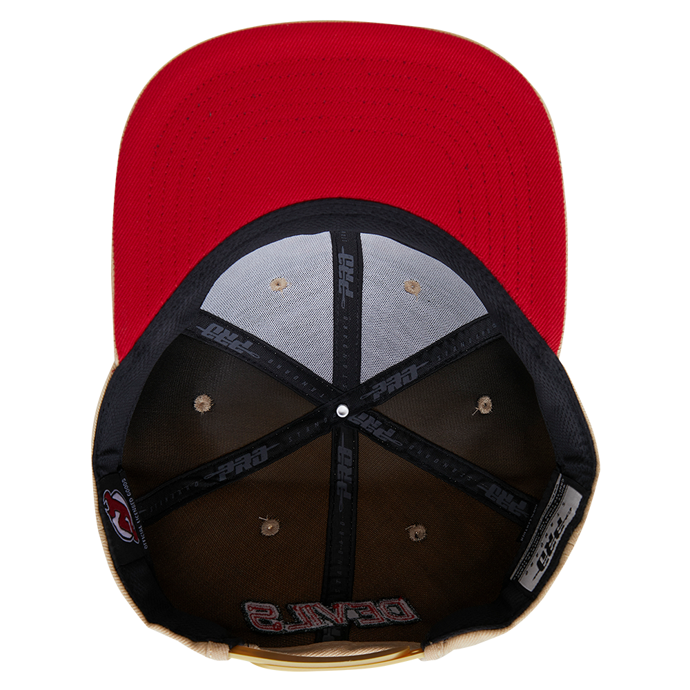 Mitchell & Ness New Jersey Devils Team Pin Snapback Hat | HHSS5373-NJDYYPPPRED1
