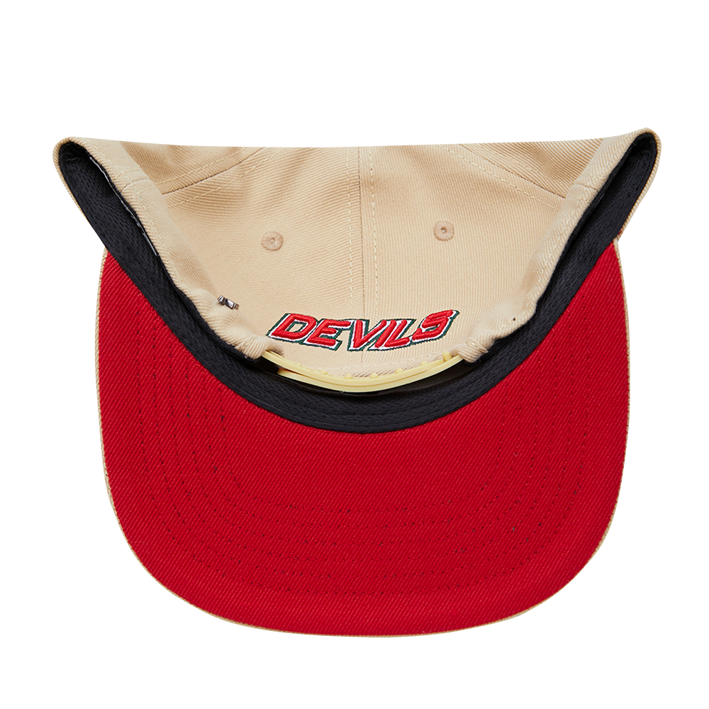 NEW JERSEY DEVILS HYBRID WOVEN WOOL SNAPBACK HAT (RED) – Pro Standard