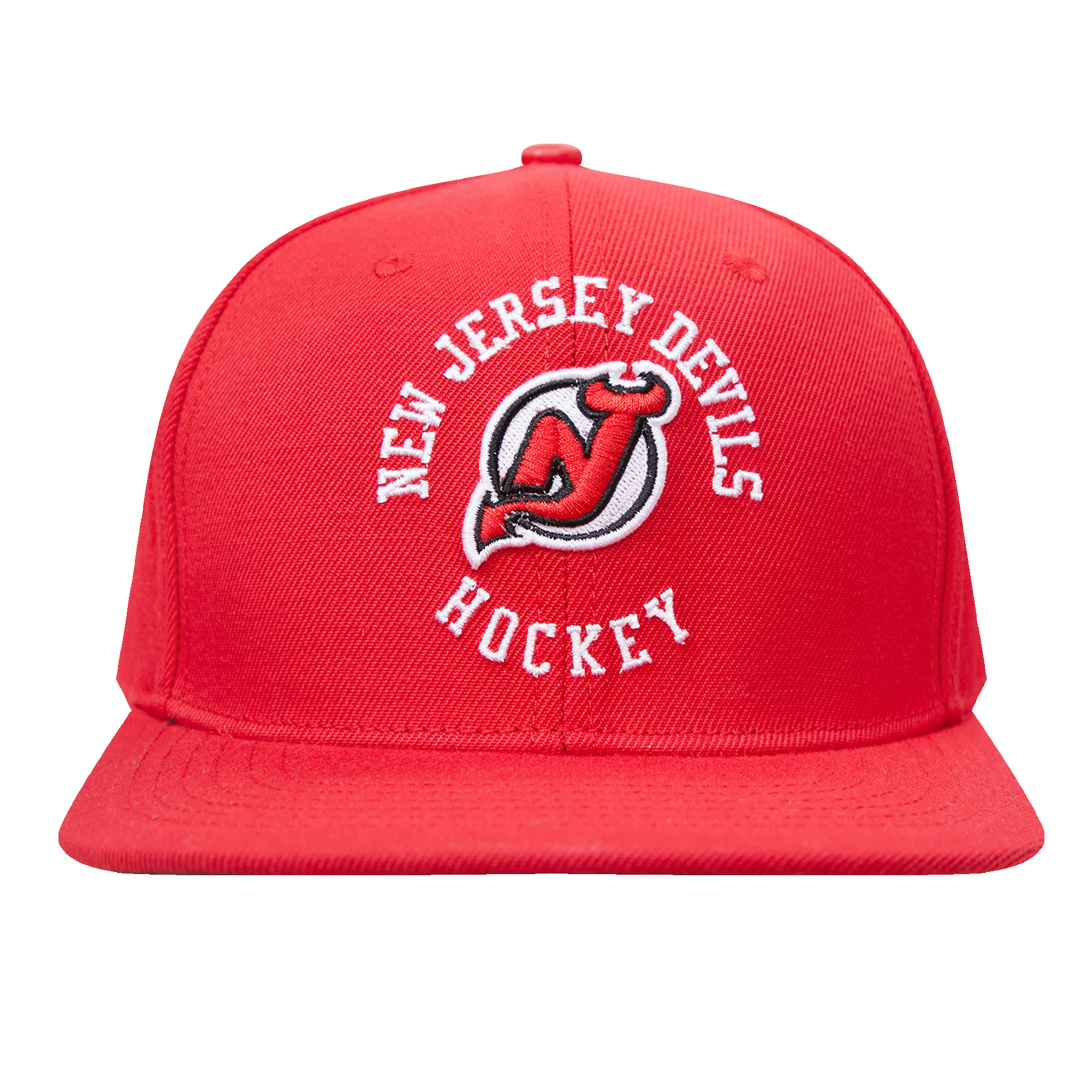 NHL NEW JERSEY DEVILS HYBRID UNISEX WOVEN WOOL SNAPBACK HAT RED