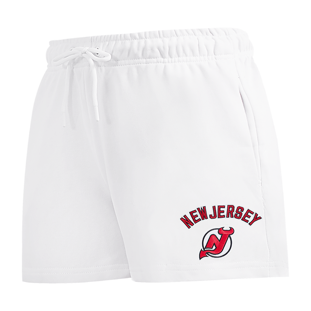 NHL NEW JERSEY DEVILS CLASSIC WOMEN S FLC SHORT WHITE Pro Standard