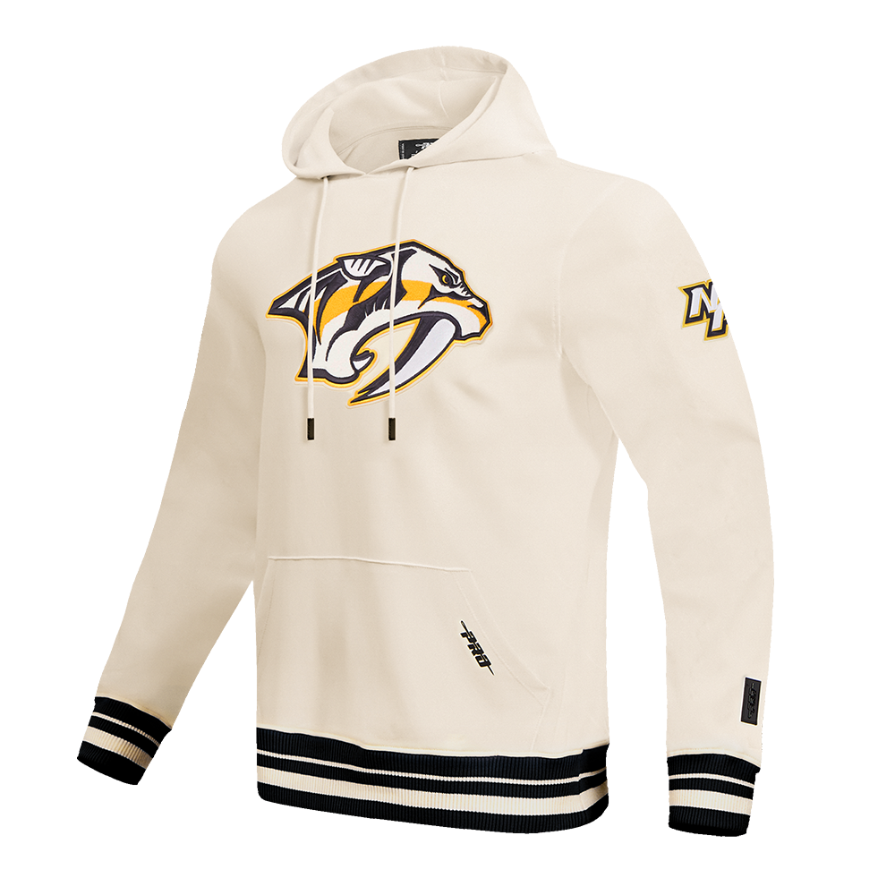 NHL NASHVILLE PREDATORS RETRO CLASSIC MEN'S PO HOODIE (EGGSHELL/ MIDNIGHT NAVY)