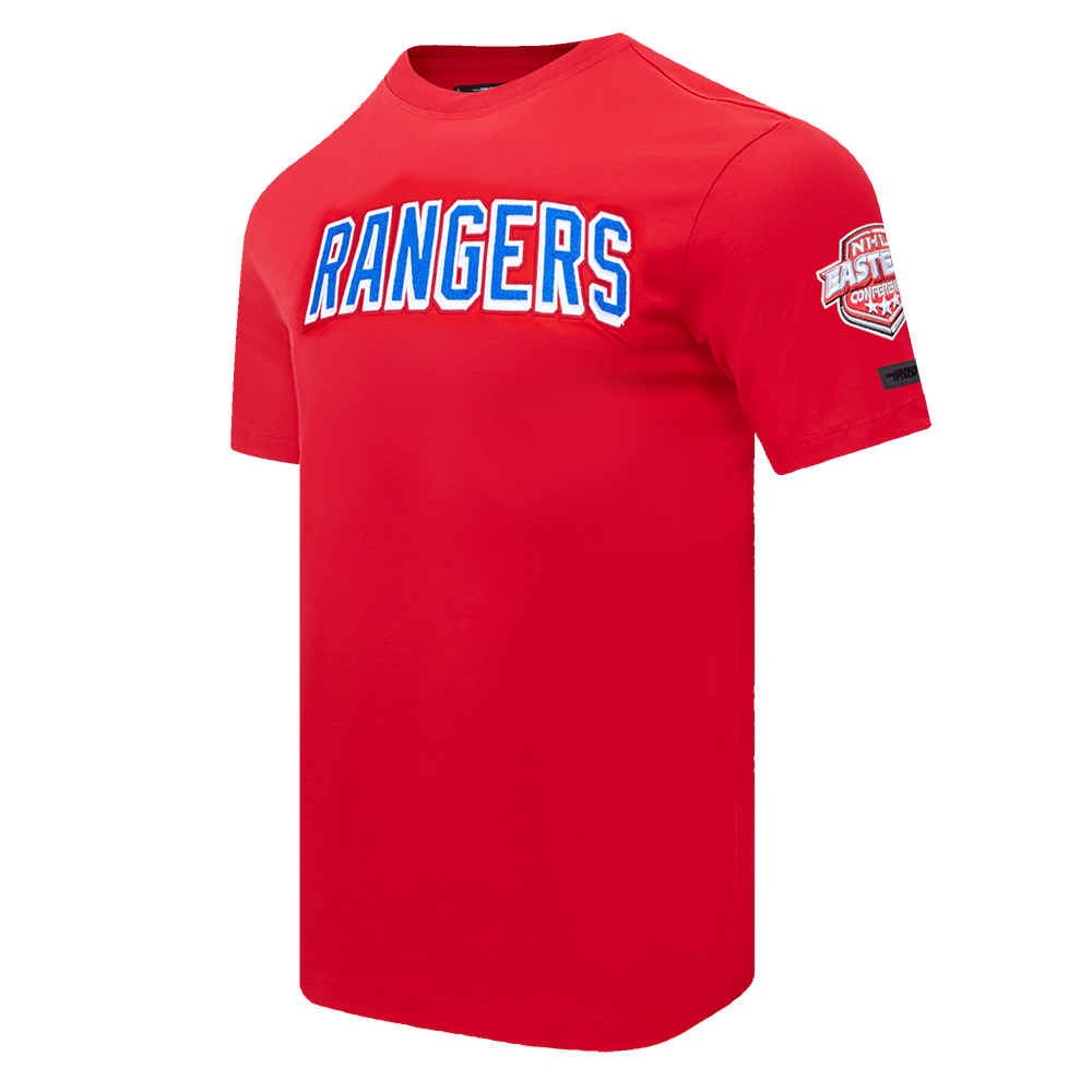 NHL NEW YORK RANGERS CLASSIC CHENILLE MEN'S TEE (RED)