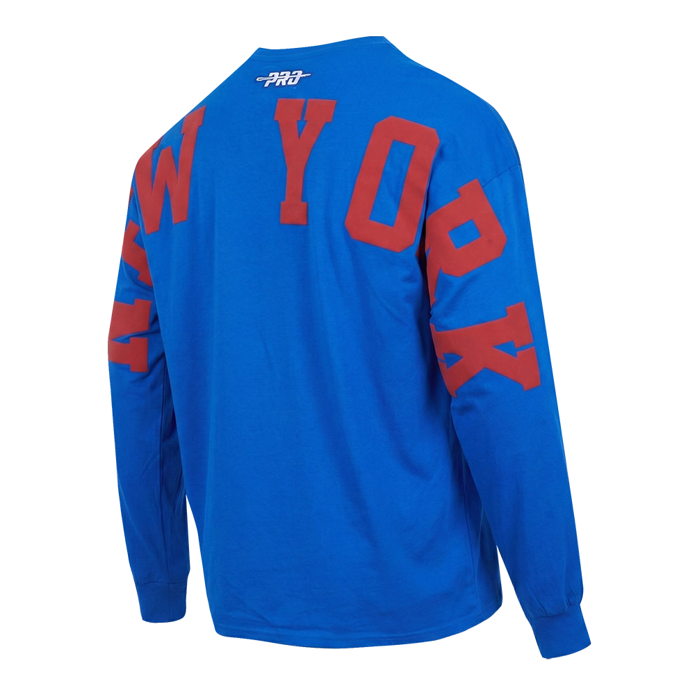 NHL NEW YORK RANGERS WINGSPAN MEN'S DROP SHOULDER LONG SLEEVE TEE (ROYAL BLUE)