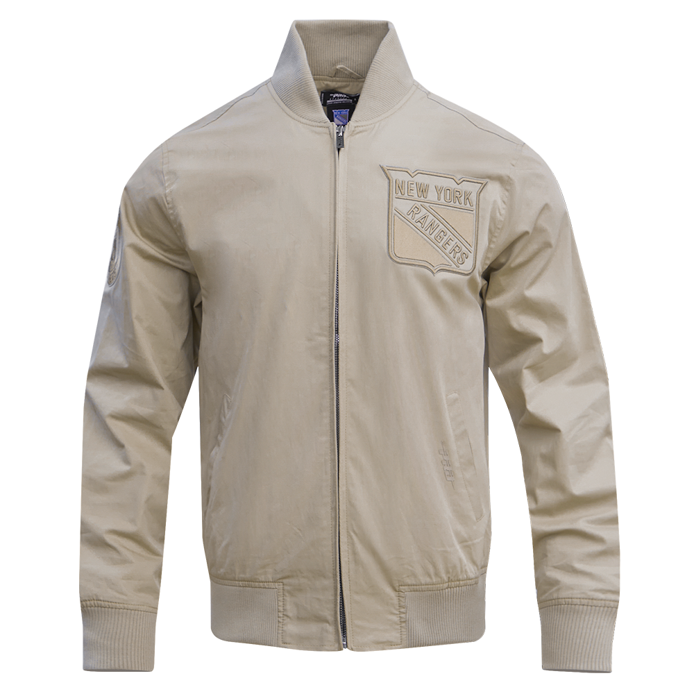 NHL NEW YORK RANGERS NEUTRAL TWILL JACKET (TAUPE)