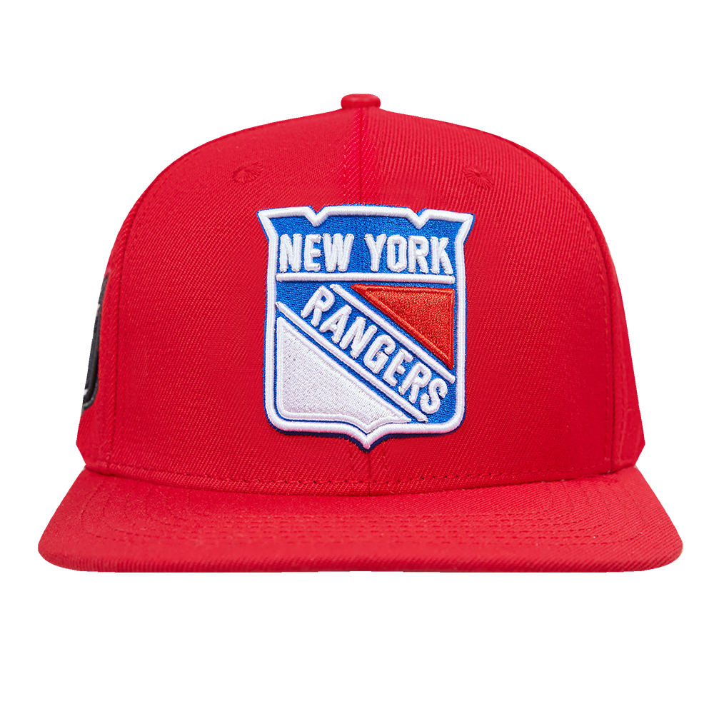 NHL NEW YORK RANGERS CLASSIC LOGO WOOL UNISEX SNAPBACK HAT RED