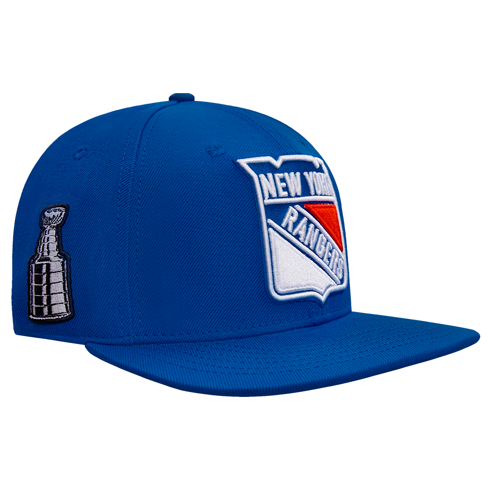NHL NEW YORK RANGERS CLASSIC LOGO WOOL UNISEX SNAPBACK HAT ROYAL BLUE Pro Standard