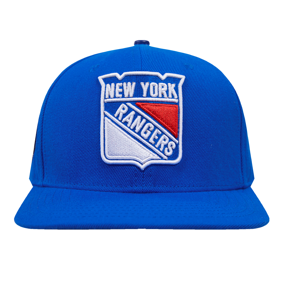 NHL NEW YORK RANGERS CLASSIC LOGO WOOL UNISEX SNAPBACK HAT ROYAL BLUE