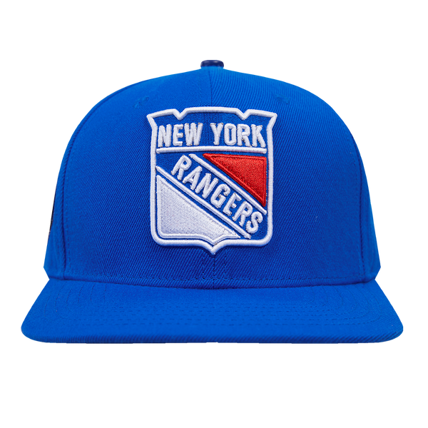 NHL NEW YORK RANGERS CLASSIC LOGO WOOL UNISEX SNAPBACK HAT ROYAL
