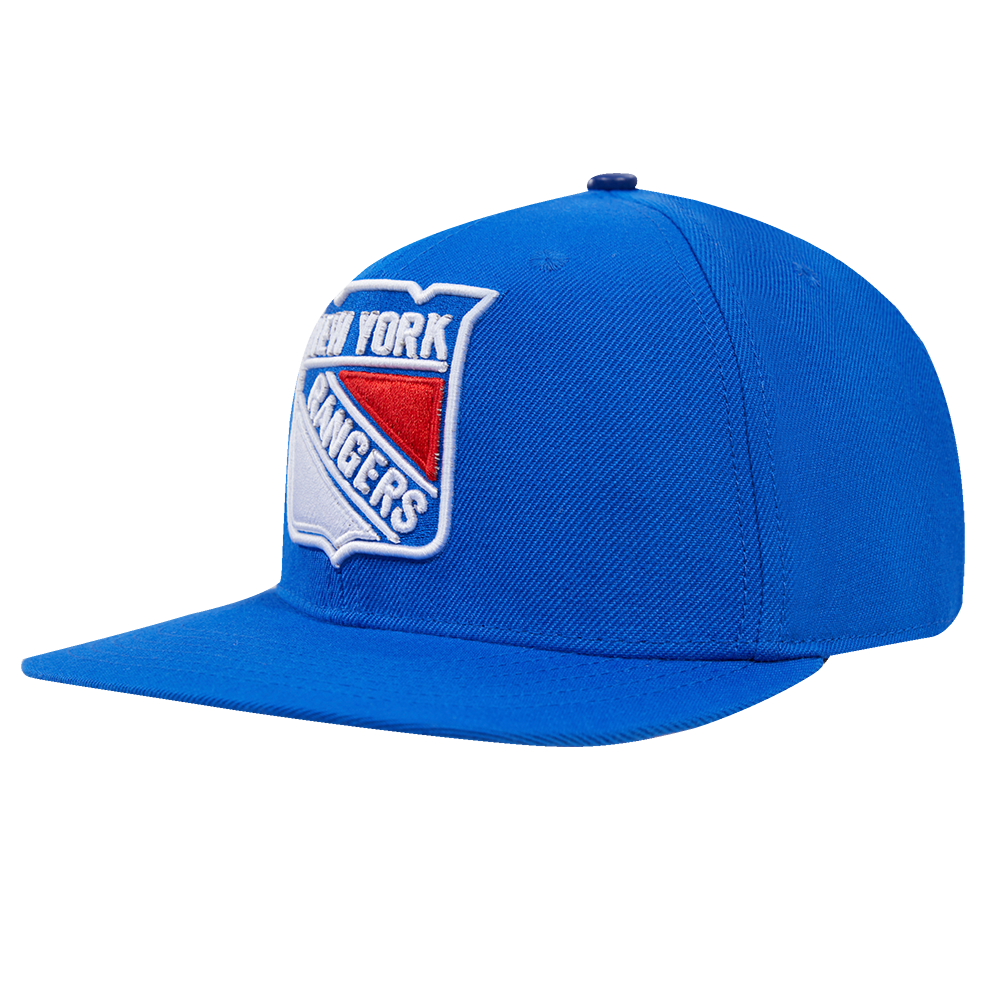 NEW YORK RANGERS CLASSIC LOGO WOOL SNAPBACK HAT (ROYAL BLUE)