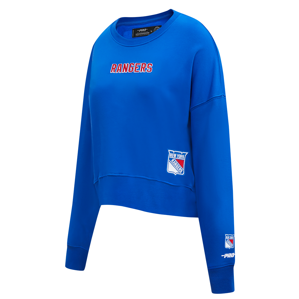 NHL NEWOMEN'S YORK RANGERS WINGSPAN WOMEN'S FLC CREWNECK (ROYAL BLUE)