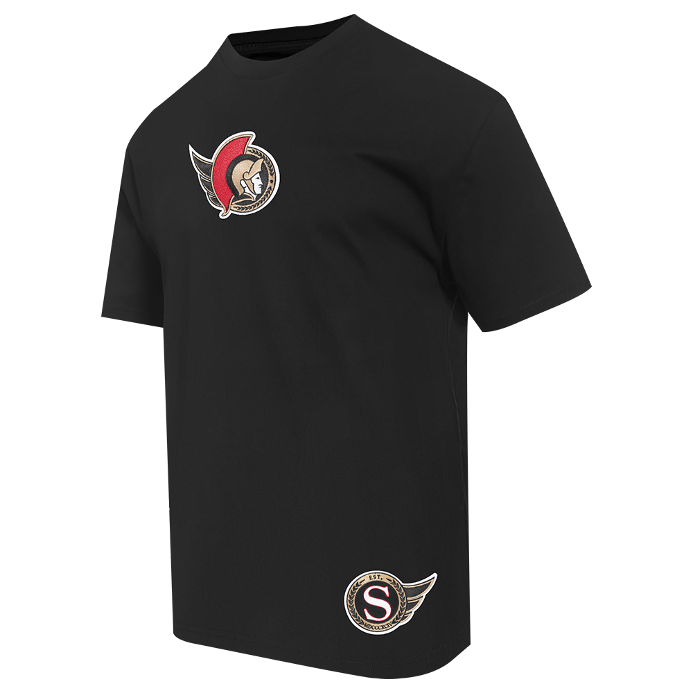 NHL OTTAWA SENATORS WINGSPAN MEN'S CJ DROP SHOULDER TEE (BLACK)