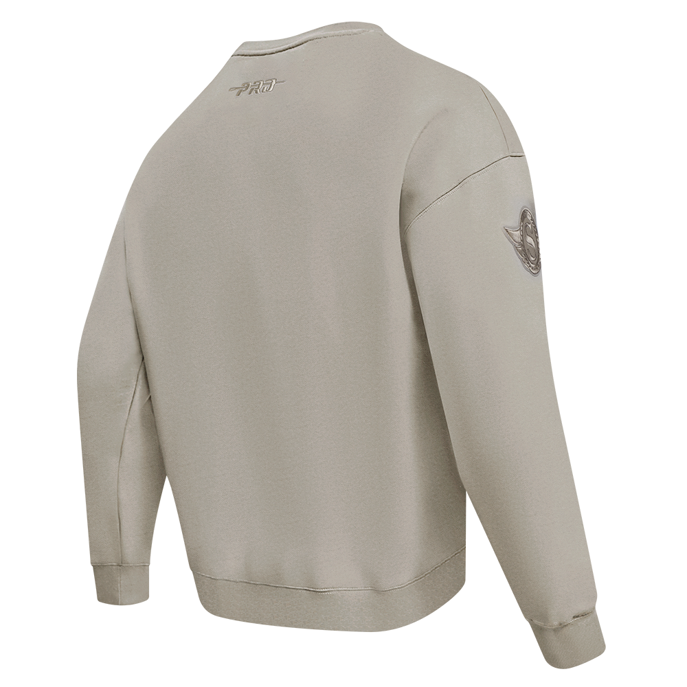 NHL OTTAWA SENATORS NEUTRAL MEN'S DROP SHOULDER FLC CREWNECK (TAUPE)
