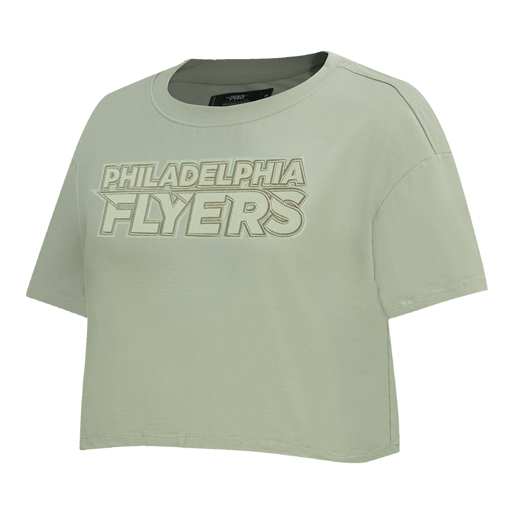 NHL PHILADELPHIA FLYERS NEUTRAL SINGLE JERSEY BOXY TEE (MOSS)