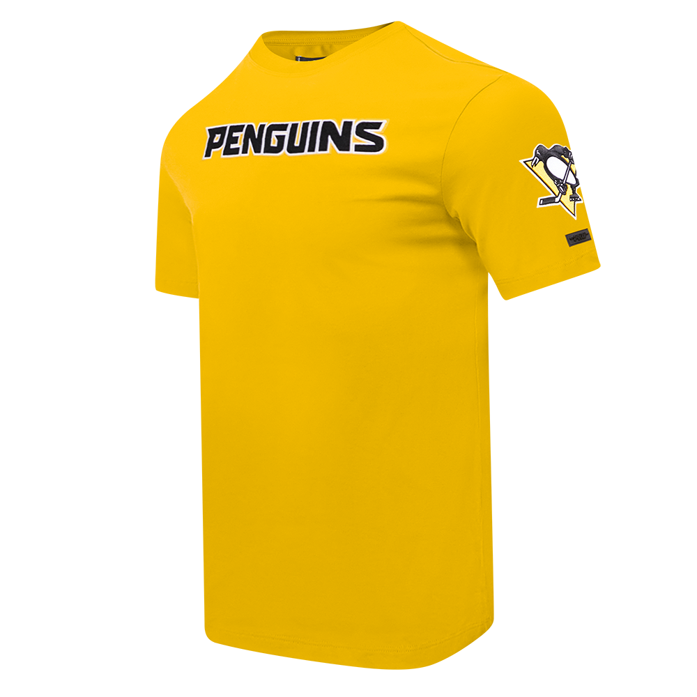 NHL PITTSBURGH PENGUINS CLASSIC CHENILLE SINGLE JERSEY TEE (YELLOW)