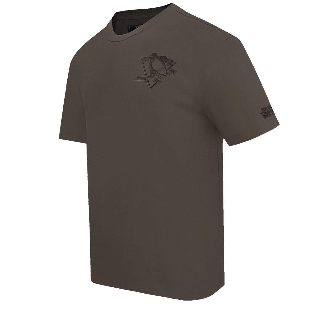 NHL PITTSBURGH PENGUINS NEUTRAL MEN'S DROP SHOULDER TEE (DARK TAUPE)