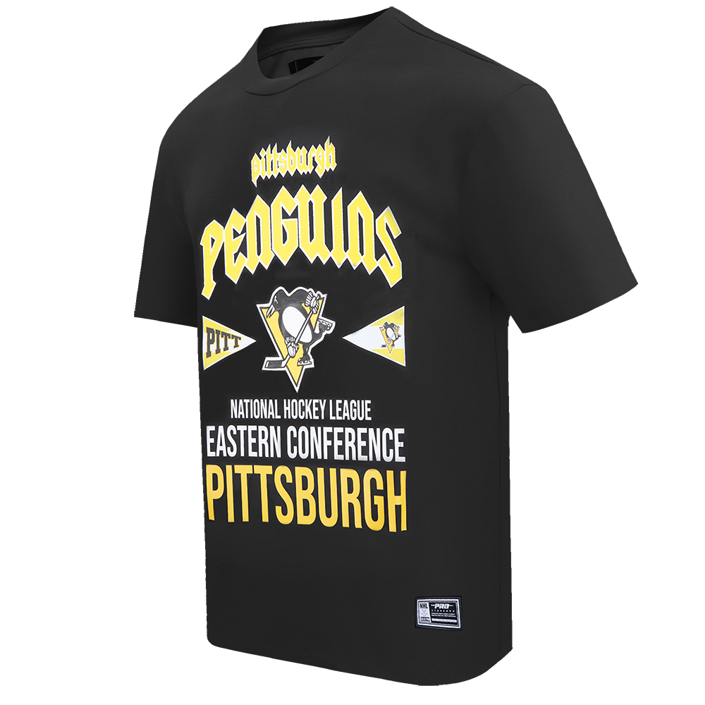 NHL PITTSBURGH PENGUINS CITY TOUR CJ DROP SHOULDER TEE (BLACK)