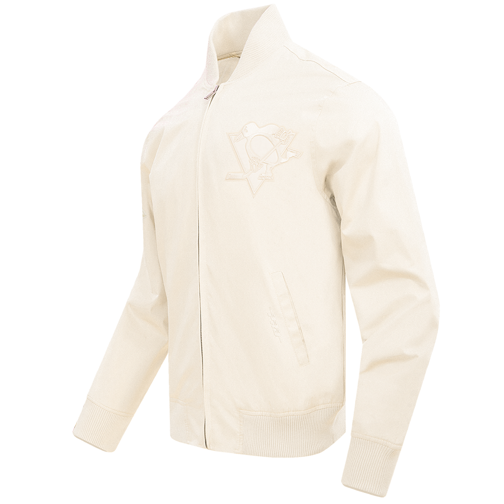 NHL PITTSBURGH PENGUINS NEUTRAL TWILL JACKET (EGGSHELL)
