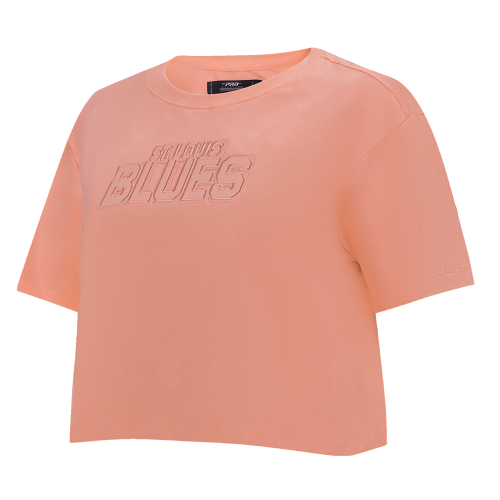 NHL ST. LOUIS BLUES NEUTRAL SINGLE JERSEY BOXY TEE (GUAVA)