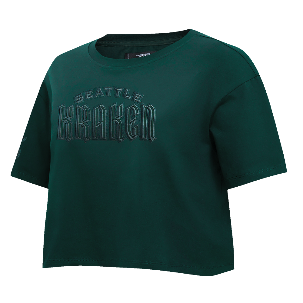 NHL SEATTLE KRAKEN NEUTRAL SINGLE JERSEY BOXY TEE (FOREST GREEN)