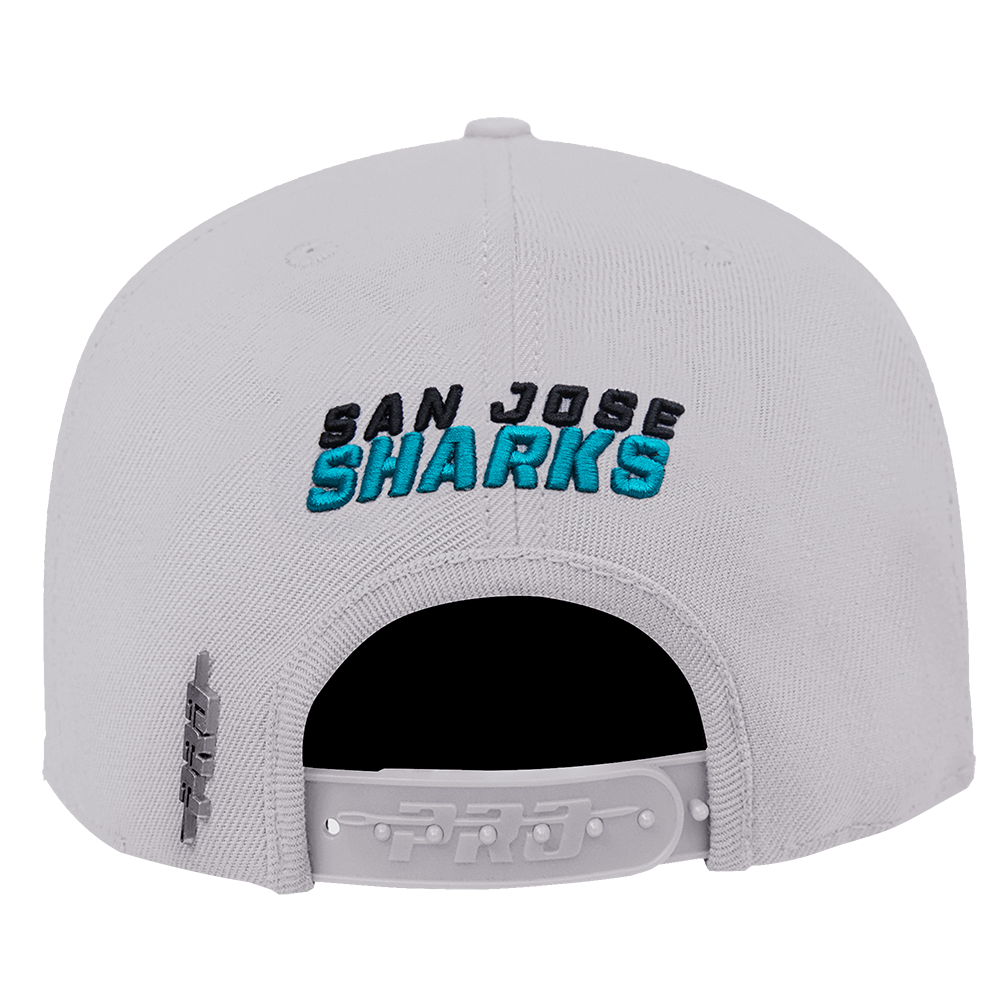San Jose Sharks Hockey Hat Cap Snapback Vintage NHL Retro Gray New