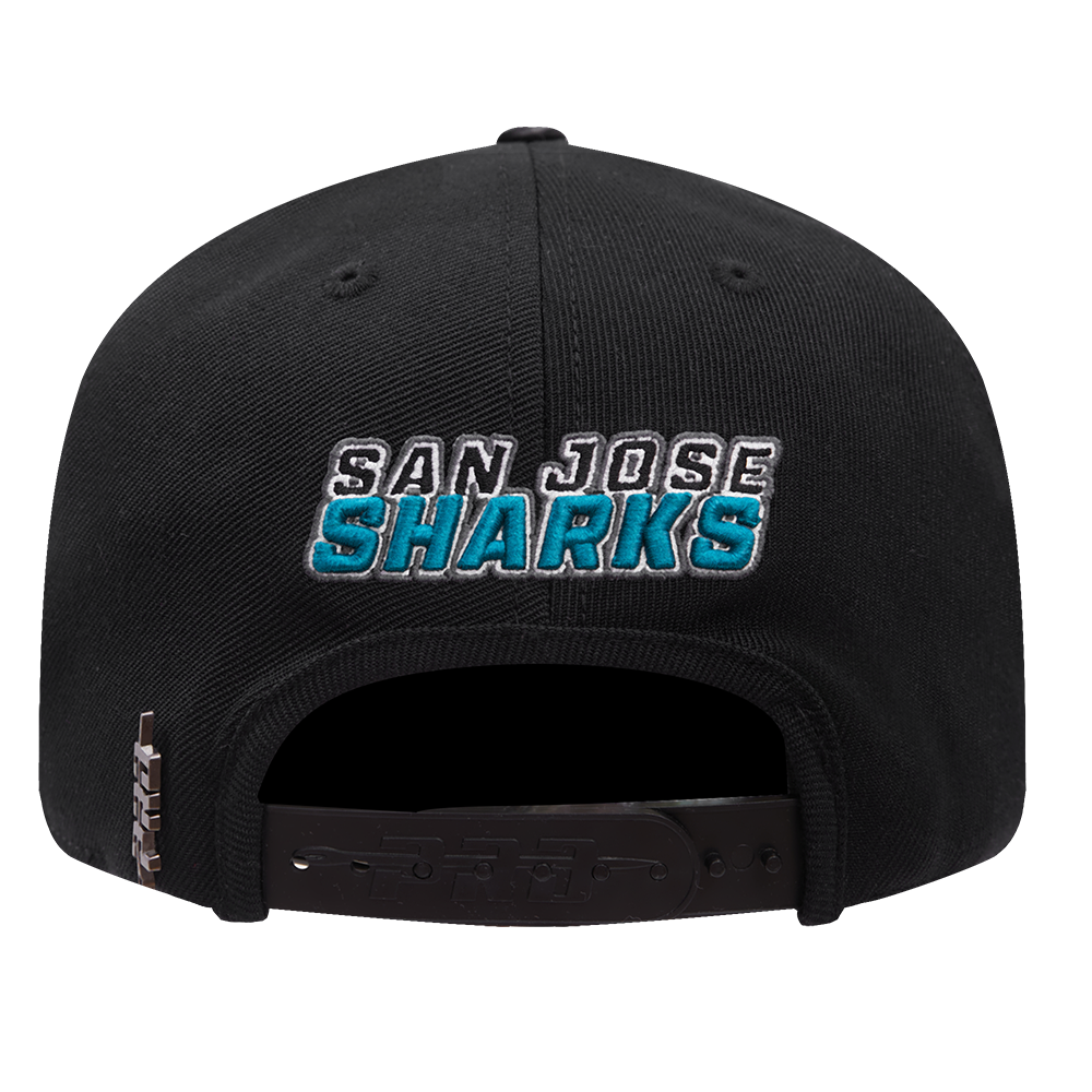 SAN JOSE SHARKS CLASSIC LOGO WOOL SNAPBACK HAT (GRAY)