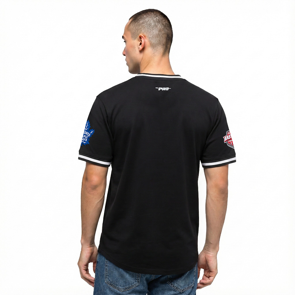 NHL TORONTO MAPLE LEAFS CLASSIC CHENILLE MEN'S DK TEE (BLACK)