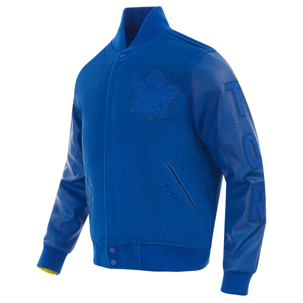 NHL TORONTO MAPLE LEAFS TRIPLE TONAL VARSITY JACKET (DODGER BLUE)