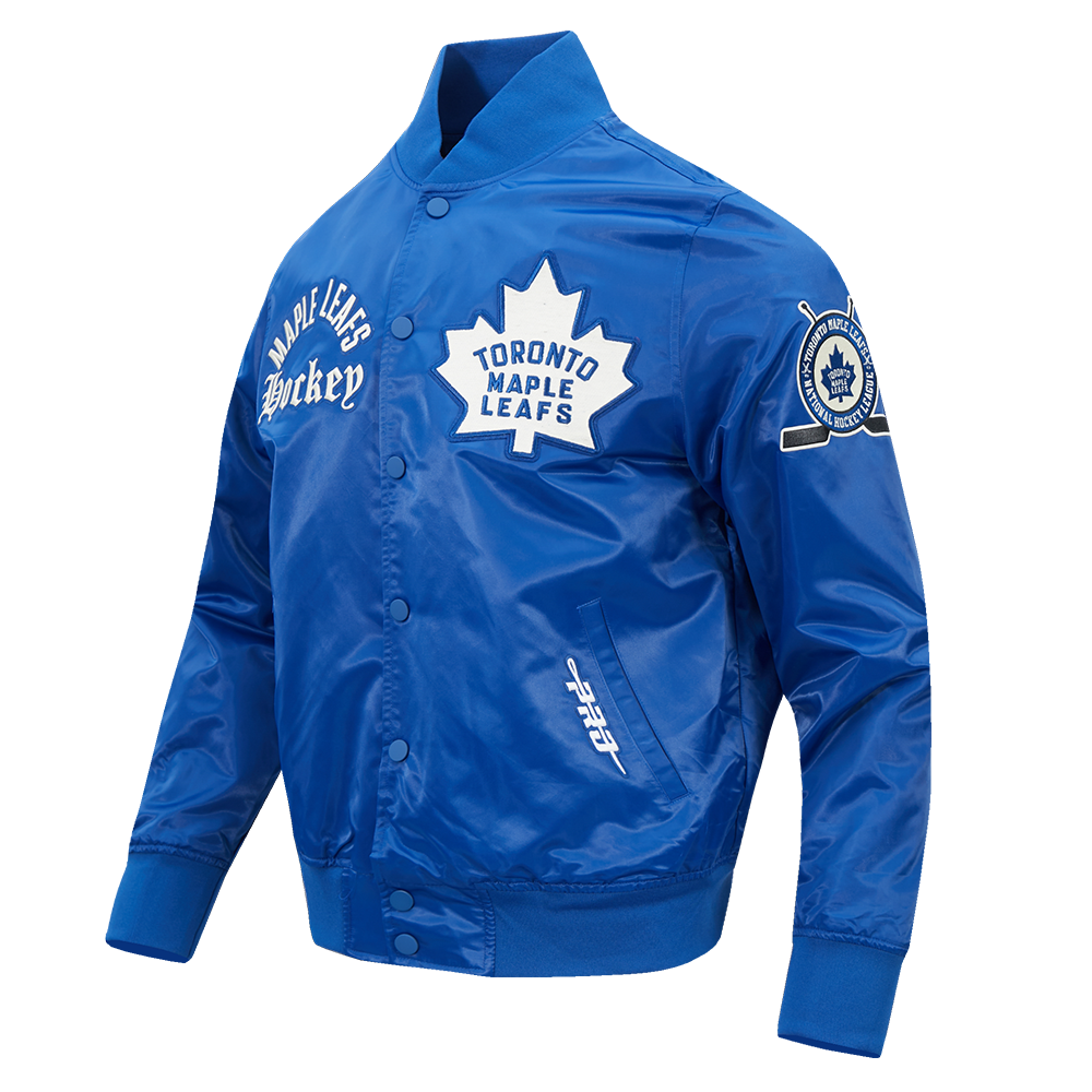 NHL TORONTO MAPLE LEAFS MODERN ORIGINALS MEN'S SATIN JACKET (DODGER BLUE)