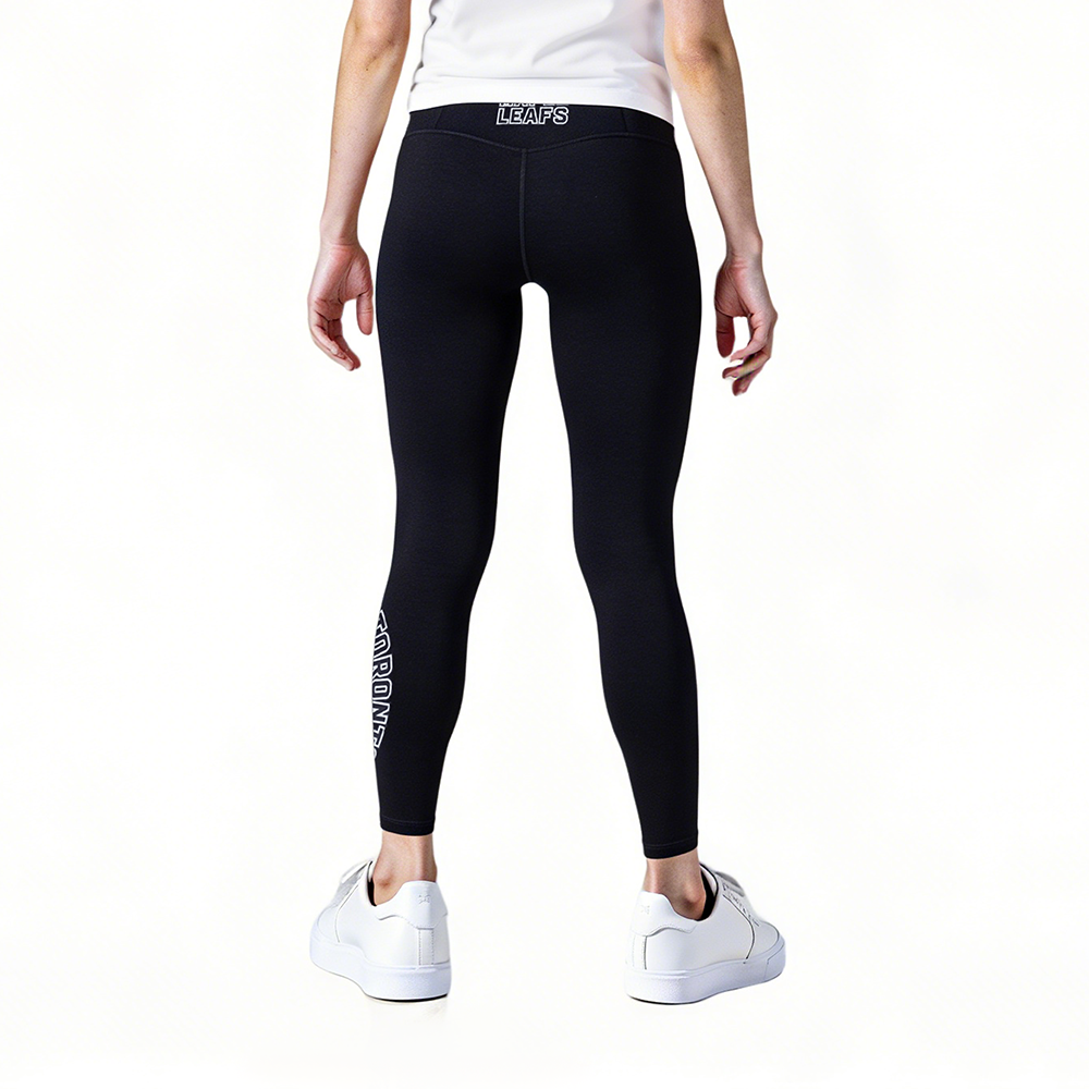 NHL TORONTO MAPLE LEAFS CLASSIC WOMEN'S HW JERSEY LEGGING (BLACK)