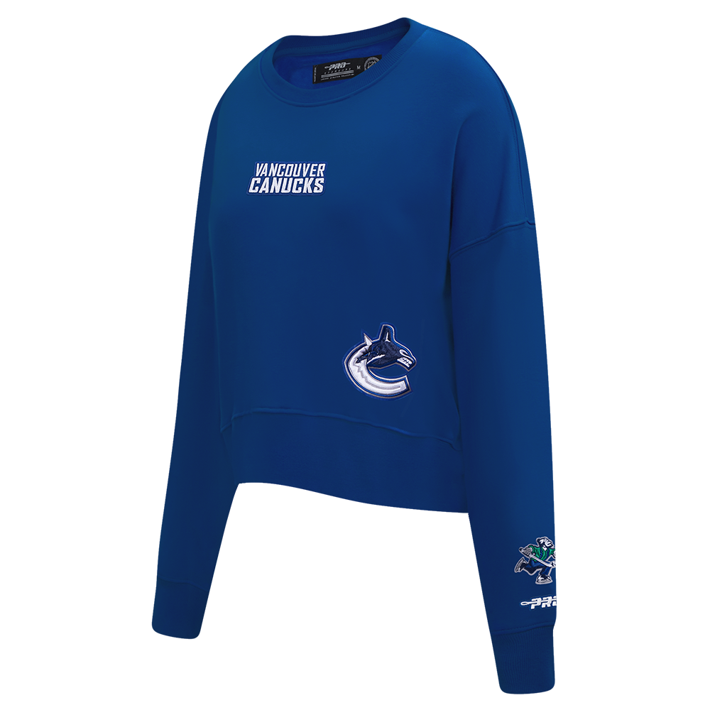 NHL VANCOUVER CANUCKS WINGSPAN WOMEN'S FLC CREWNECK (DODGER BLUE)