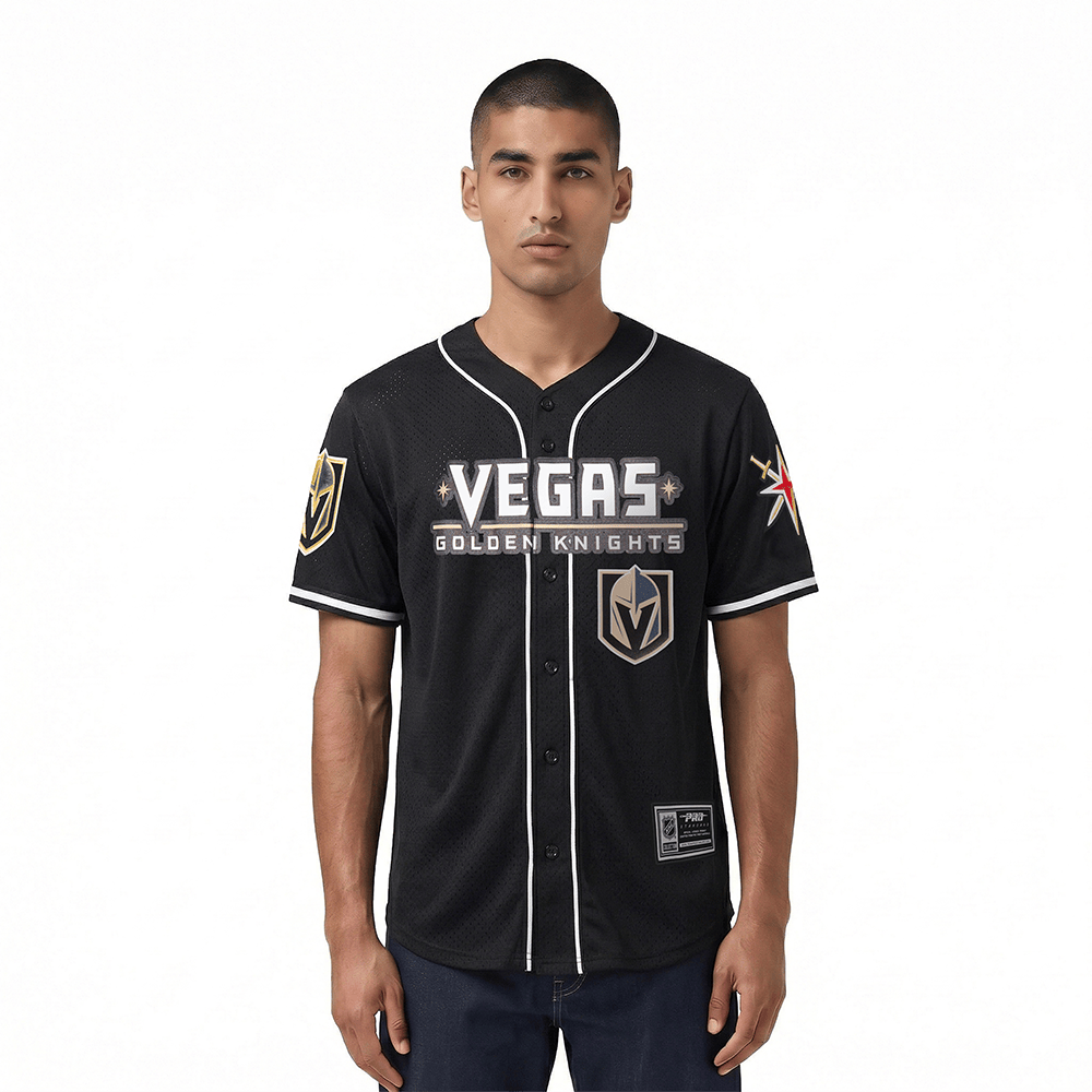 NHL VEGAS GOLDEN KNIGHTS CLASSIC MESH BUTTON DOWN JERSEY